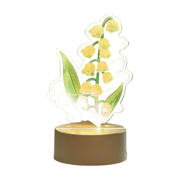 balikha Creative Night Light Desk Lamp Valentine's Day Gift with Touch Sensors Bedside Lamp Table Lamp for Office Bedroom Dresser Home 11.3x15.4cm