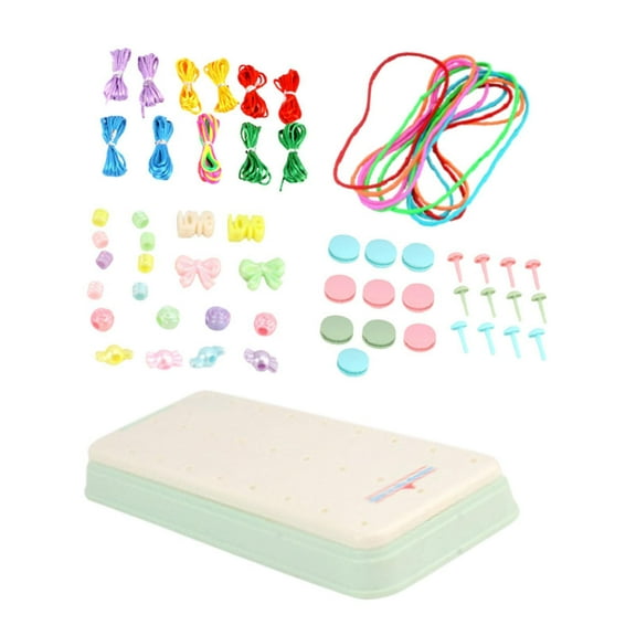 balikha DIY Bracelet Making Bracelet Making Colorful DIY Friendship Bracelet Maker Crafting Toy for Kids for Adults Teen Party Supply green