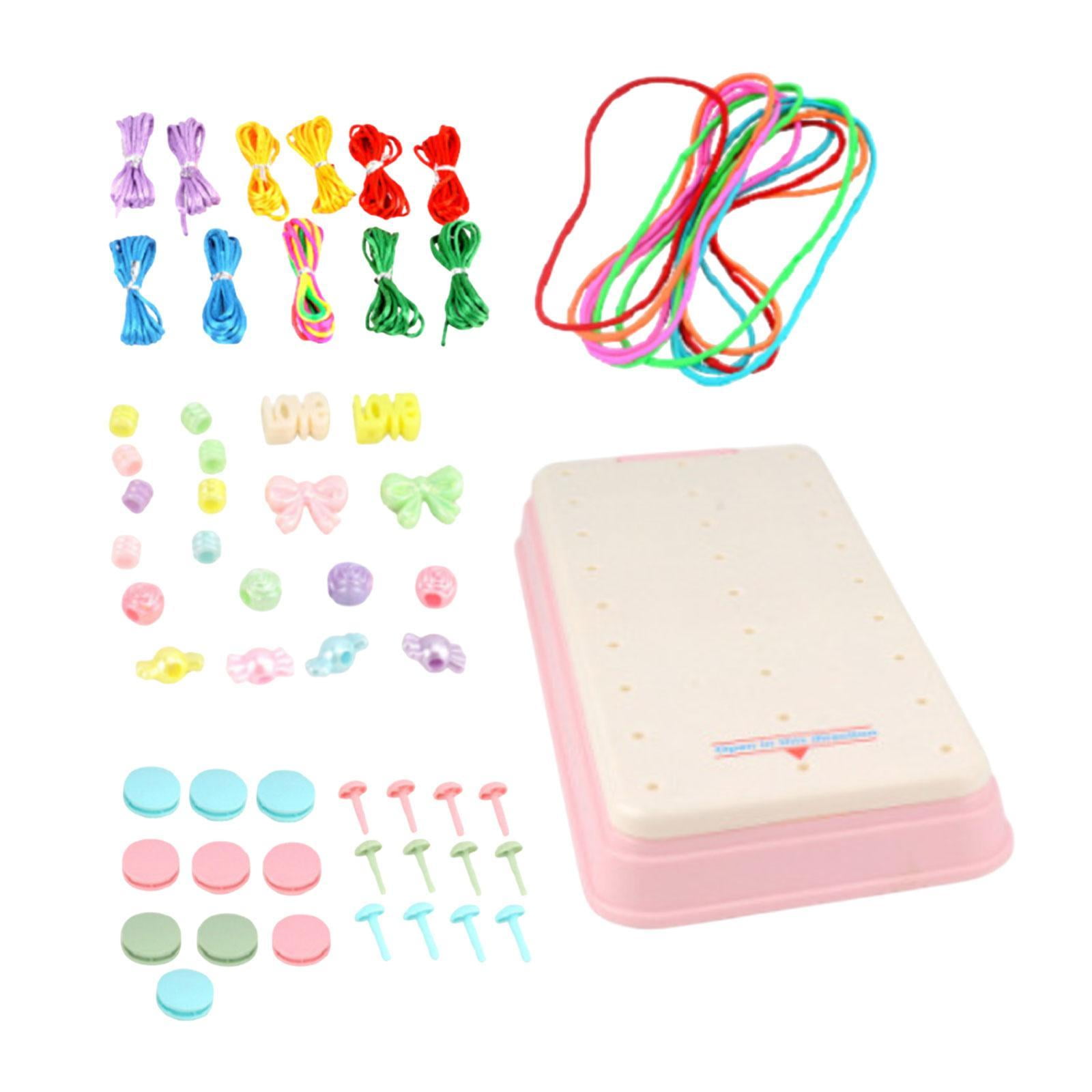 balikha DIY Bracelet Making Bracelet Making Colorful DIY Friendship Bracelet Maker Crafting Toy for Kids for Adults Teen Party Supply pink