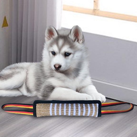 balikha Dog Bite Tug Toy Bite Sleeve sticks Training Bite Pillow Pet Supplies Tear Resistant W/ Two soft Handles for Pitbull Tug of War absorb Playing , A A