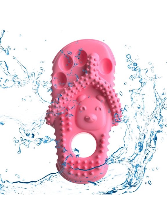 Dog Chews Toys, Interactive Training Toys ,durable Boredom Interactive Dog Toy Puppy Shoe Toys for Aggressive Chewers Outdoor Fetch , Rose Red