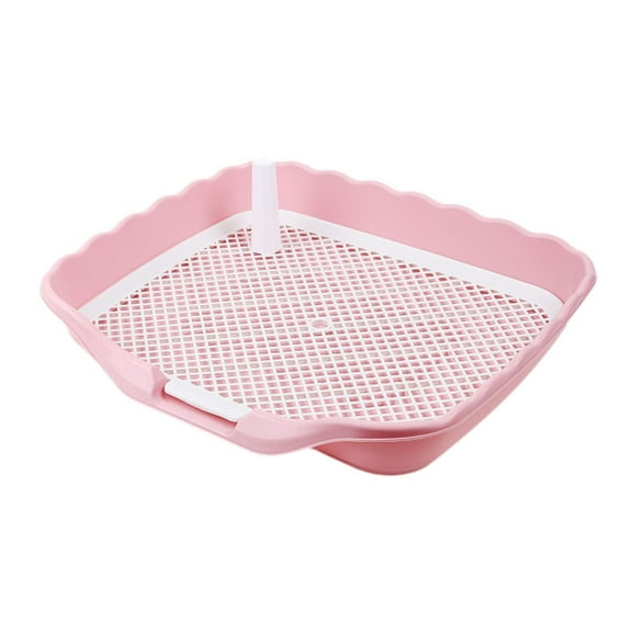 balikha Dog Potty Tray, Reusable Puppy Toilet, Sturdy Pee Mesh Training Tray,Pet Training,Toilet Pee Pad Holder, for Dogs PInk