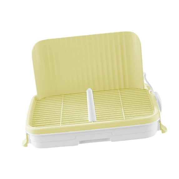 balikha Dog Training Toilet Puppy Training Tray Portable Keep Paw and Floor Clean Reusable Indoor Dog Potty Train Pads Dog Potty Pad Light Yellow