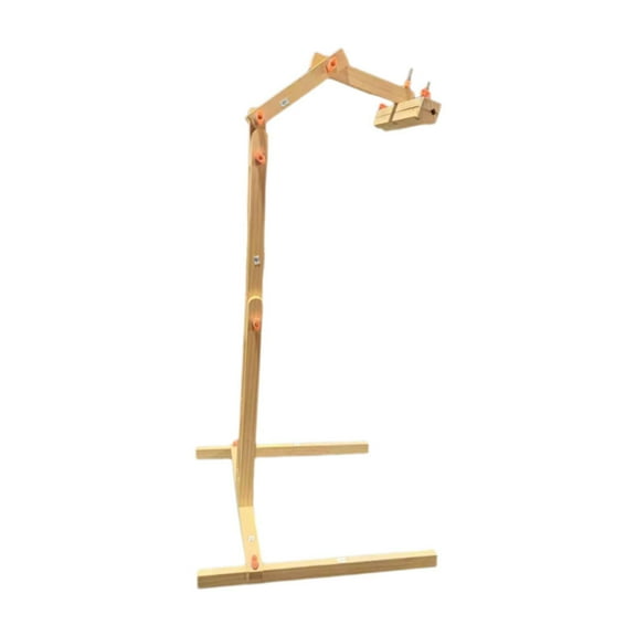 balikha Embroidery Stand Embroidery Hoop Stand Adjustable Professional Wood Quilting Silk Painting Floor Stand Embroidery Hoop Holder
