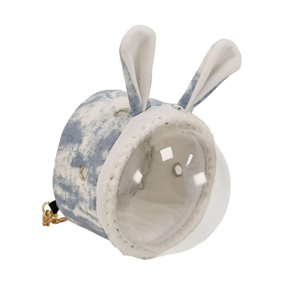 balikha Guinea Pig Carrier,Portable Travel Small Pet Backpack Hamster Carrier Bag for Squirrel Mice Small Pets Dwarf Hamsters Ferrets Blue