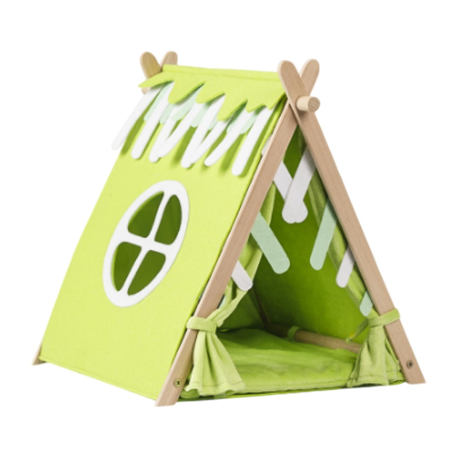 balikha Guinea Pig Hideaway Hamster Tunnel Cage Accessories Autumn Winter Warm Supplies House for Small Animal Beds Rat Mice Resting , Tent Nest