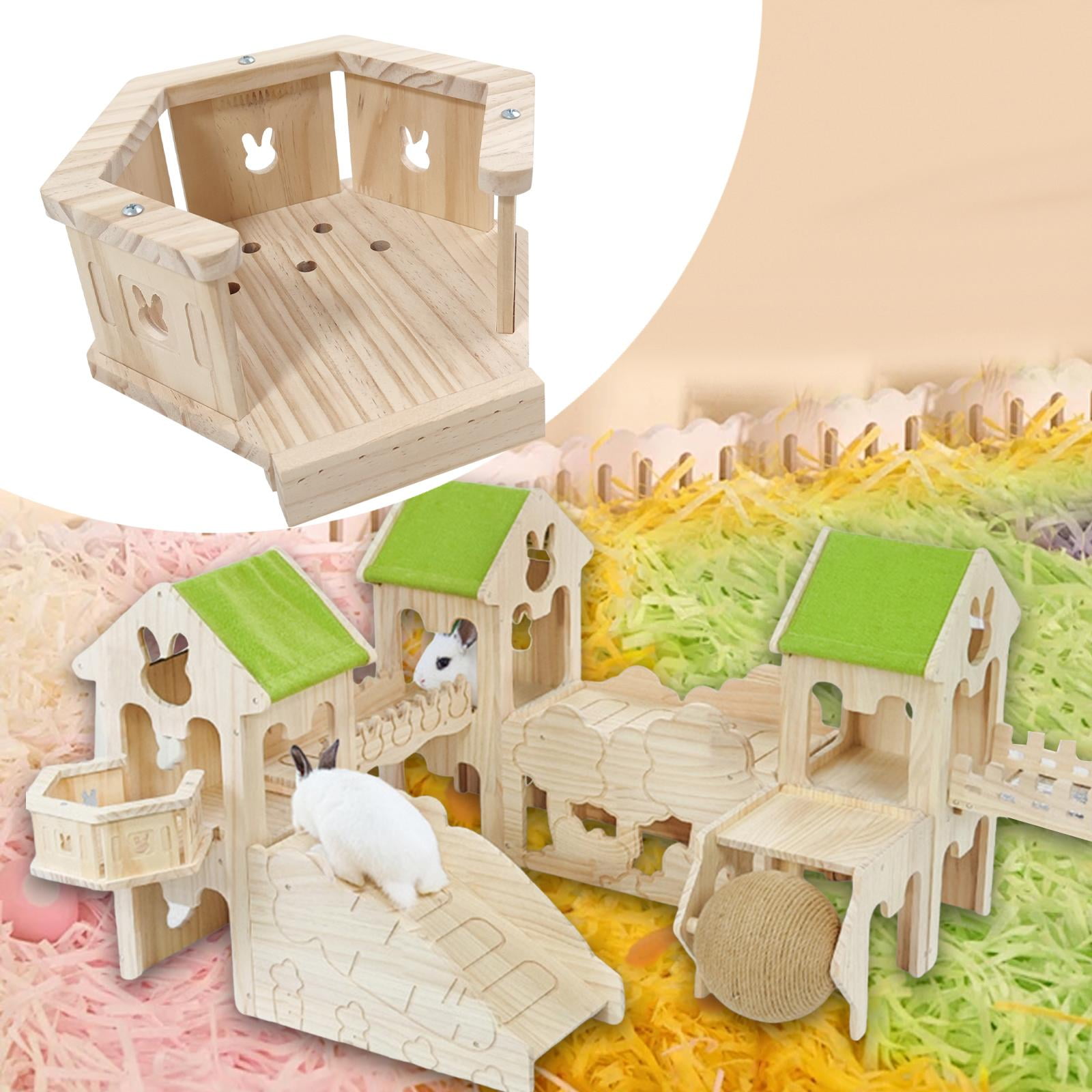 Fresh Look at Balikha Habitat Decor Sleeping Nest Solid Wood Hamster Hideout Small