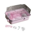 thumbnail image 1 of balikha Hamster Cage 2 Layers of Multi -purpose with Apparent Surface Living Space of Small Animal Cages for Small Animals Mice Rat pink, 1 of 9
