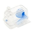 thumbnail image 1 of balikha Hamster Cage Exercise Playing Portable Ventilation Breathable Small Animal Cage with Carrying Handle for Rats Gerbils transparent blue, 1 of 9