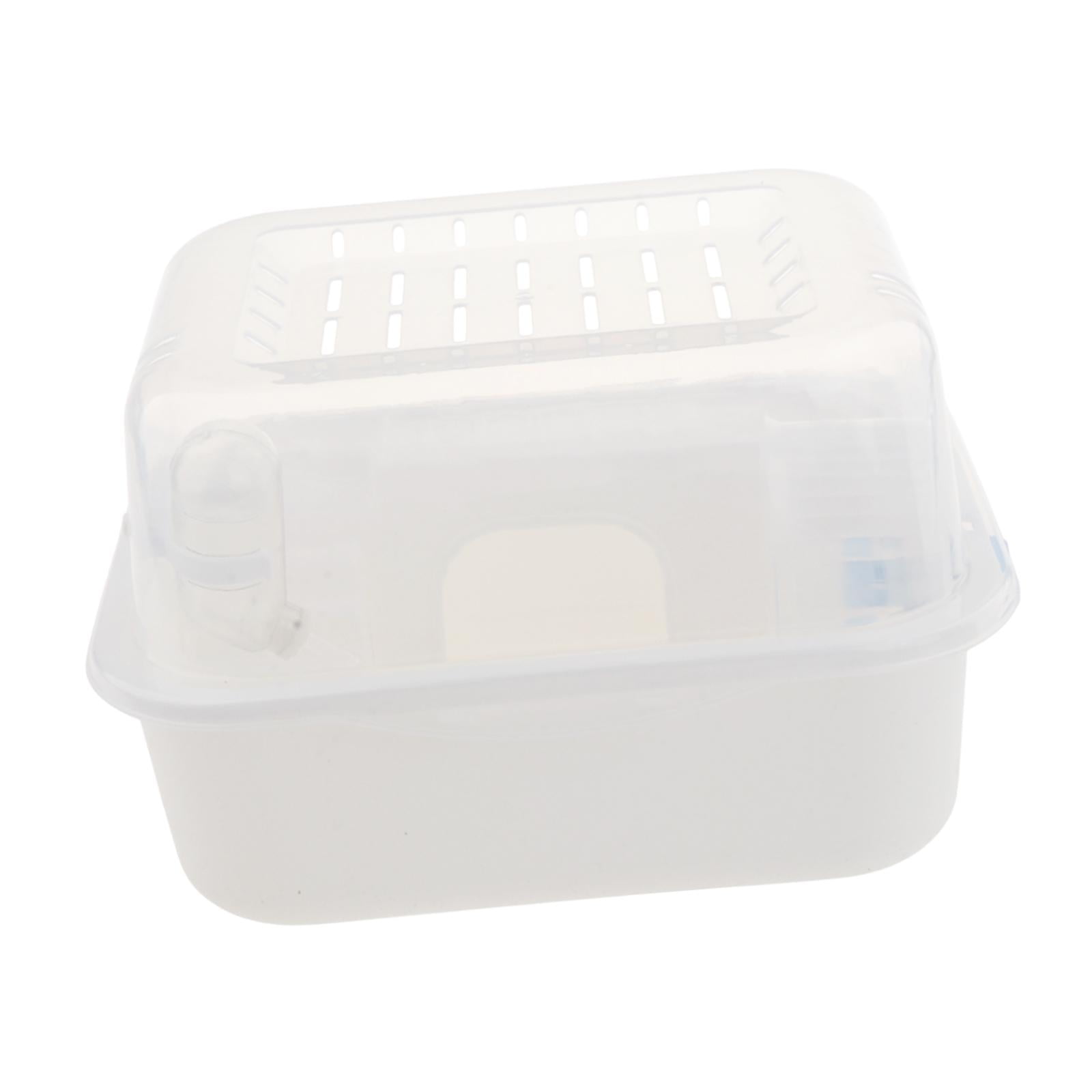 balikha Hamster Cage Hamster Habitat, Guinea Pig Cage, Breathable, Multifunction of Small Pet Cage Hamster House for Mice Small Animals White
