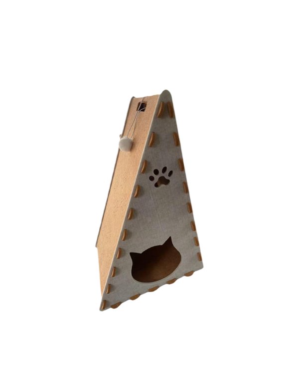 Katzenkratzer -Pad -grinding Clay Home Decor Multiple Angles Interactive Cater Scratch Toys for Movement Needs Kitten Kittens Beige