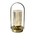 thumbnail image 1 of balikha Lantern Lamp ,Night Lamp ,Portable Metal Dimmable 3 Colors Bedside Lamp Touch Lamp for Restaurant Indoor Outdoor Bar Desk Cylindrical, 1 of 9