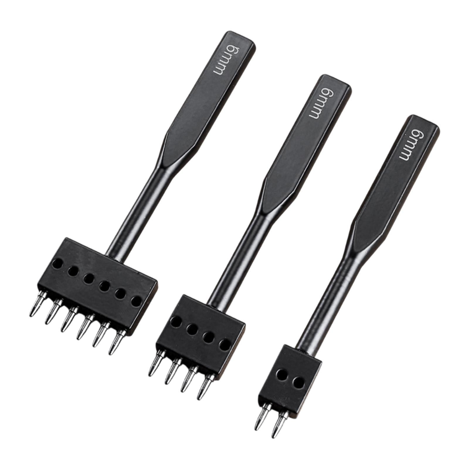 balikha Leather Hole Puncher Tools Leathercraft Punching Devices Easy to Use Leather Working Tools for DIY Crafts Household Beginners 6mm