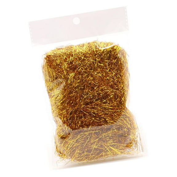 balikha Metallic Shred Filler Gift Box Filling Materials Decor Accessory - Gold, as described