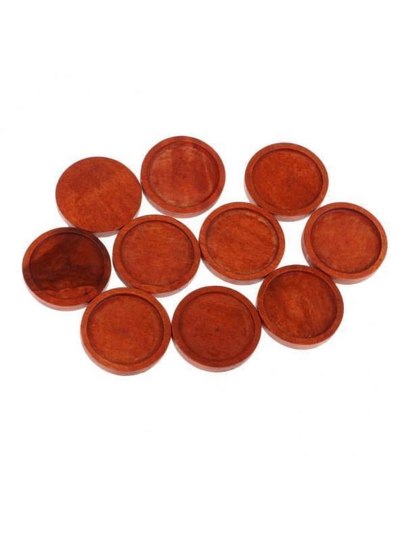 Pcs Stone Base Support Blank Round Setting Base Charm Cabochon Red 2 Pcs