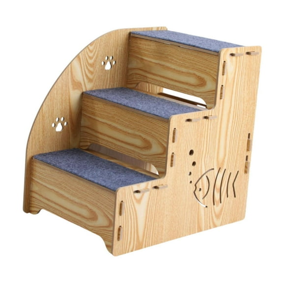 balikha Pet Dog Stair Ladder Cat Stairs 3 Steps, Supplies ,Non Slip Climbing Cat Steps House, Pet Stairs Steps for Small Dogs Cats Car