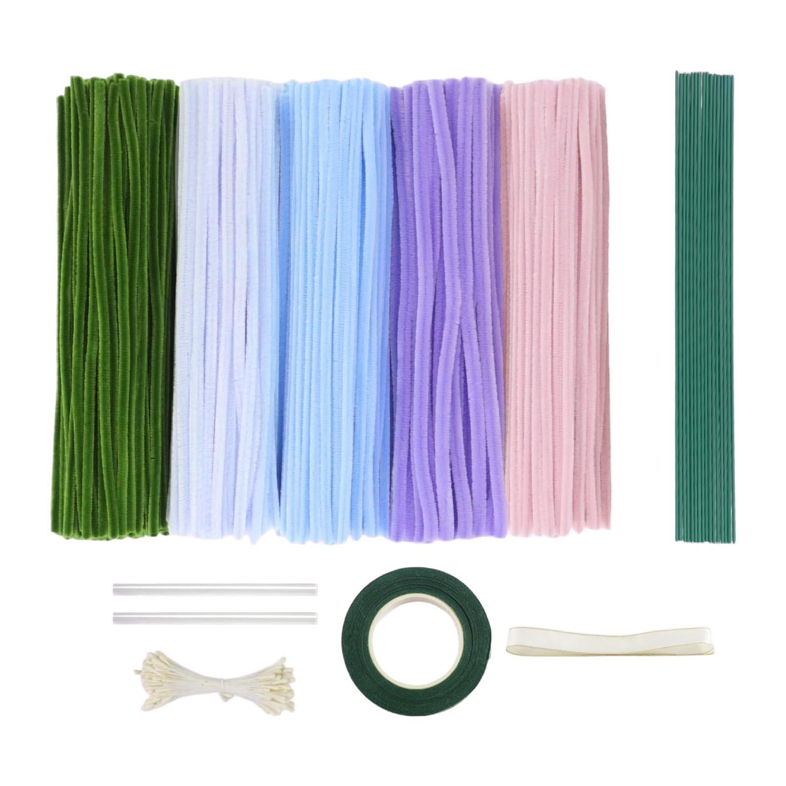 balikha Pipe Cleaners Craft Supplies Creative for Holiday Wedding Art Craft Projects Blue