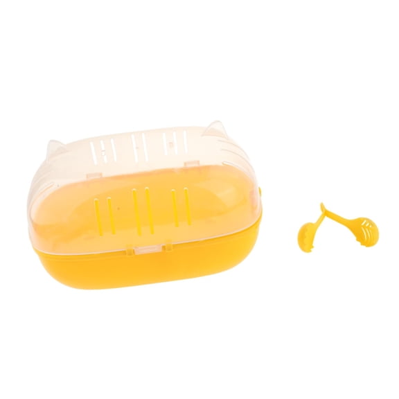 balikha Portable Hamster Cage Chinchillas Carry Case Comfortable Convenient Breathable Clear for Squirrel Small Animals Mice Hedgehog , single cage