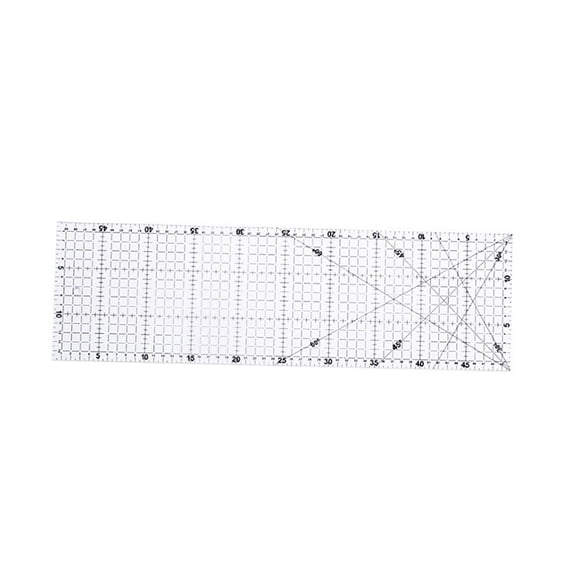 Printable Craft Ruler Grid balikha Rectangular Acrylic Quilting Ruler Craft Template DIY Quilting ...
