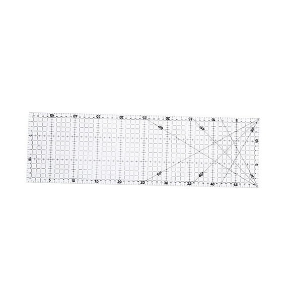 balikha Rectangular Acrylic Quilting Ruler Craft Template DIY Quilting Tool Sewing Craft Tool Sewing Grid Ruler for Printing Beginner 6 inx20 in