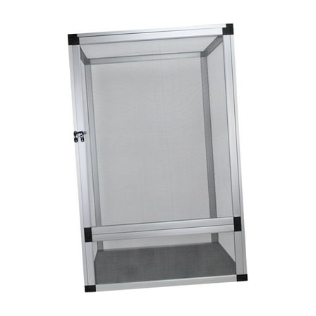 balikha Reptile Cage Terrarium 360 degree Observation Reptile Cage Multipurpose Easy Feeding Ventilation Gecko Tank for Small Turtles Snake