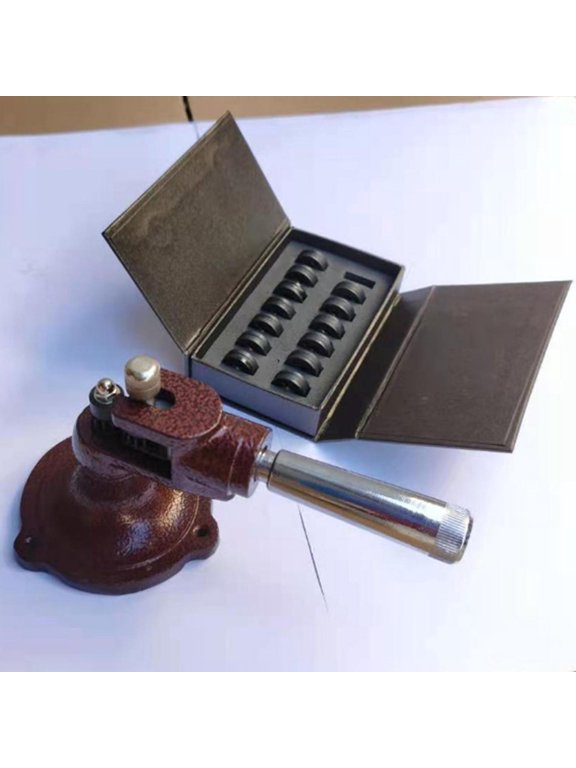 Ring Stretcher Ring Sizer Mandrel Ring Bender Ring Sizing Machine With Interchangeable 14 Rollers For Precise Size Adjustment Iron Build suitable for jewelers repair benches home crafting