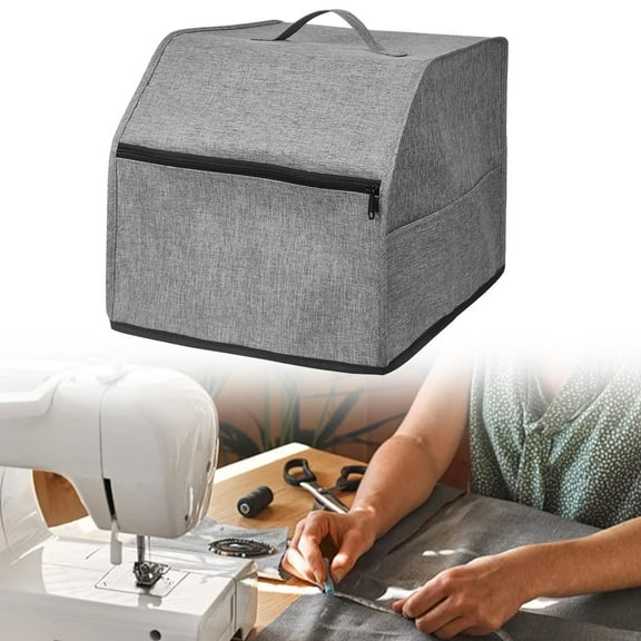 balikha Sewing Machine Cover,Protection Cover,Serger Machine Cover Oxford Storage Pockets Dust Cover for Tailors, Accessories, Adults