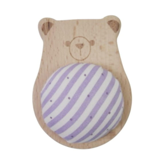 balikha Sewing Pins Cushion Sewing Holder Lightweight Pillow Useful Wood Base for Quilting Household DIY Crafts Bear