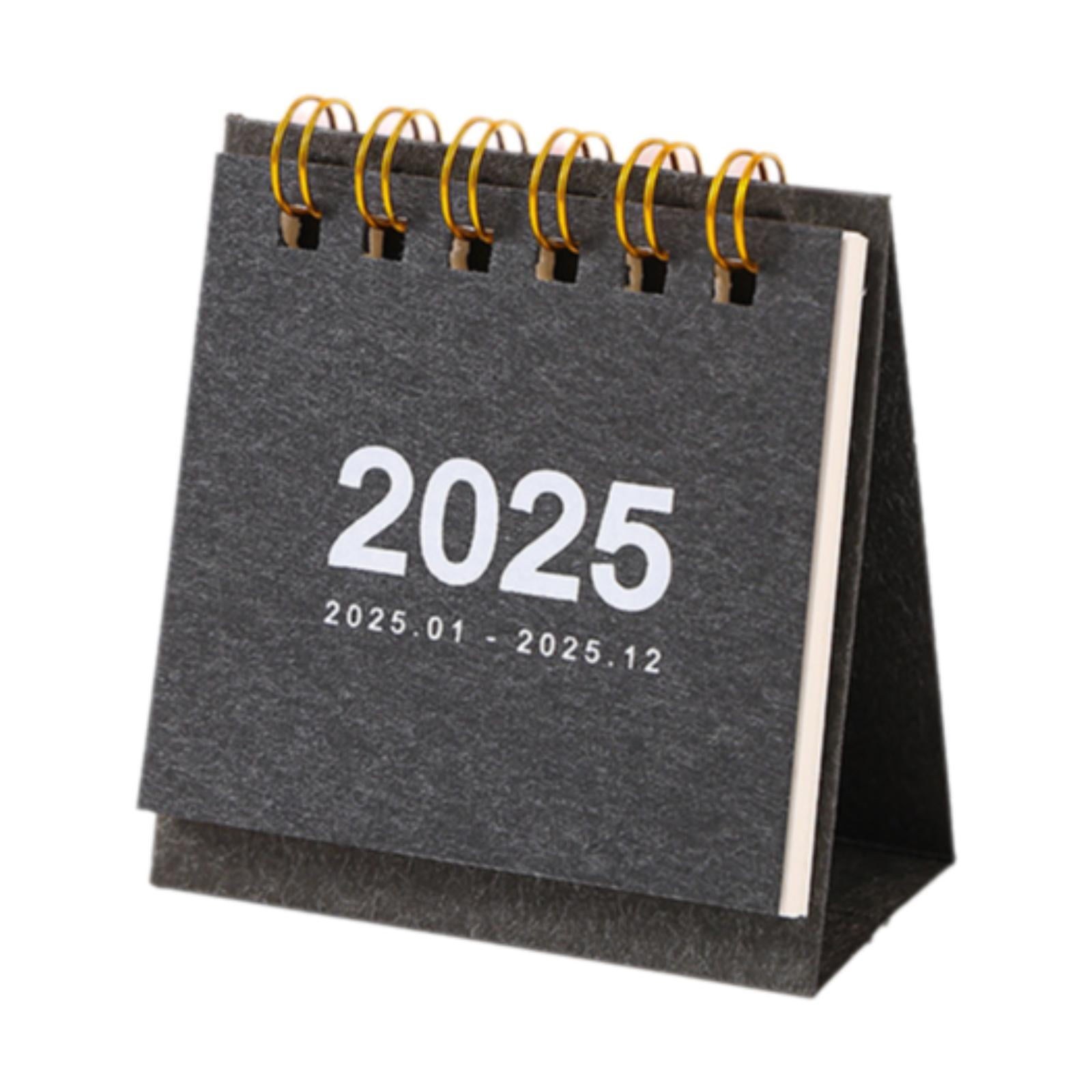 balikha Small Desktop Calendar Versatile Efficient 2025 Mini Calendar