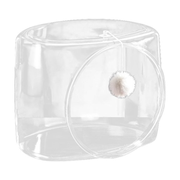 balikha Space Capsule Pet Bed Feline Sleeping DEN Cat Furniture Breathable Transparent s Ball Kitten Nest for Cats Kitty Square