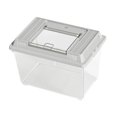 thumbnail image 1 of balikha Turtle Bathing Tub Reptile Breeding Box, Amphibians Breeding Box Portable Small Carrying Case Food Feeding Box for Turtles, grey, 1 of 9