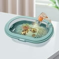 thumbnail image 1 of balikha Turtles Tank Aquarium Turtle Habitat Feeding Box Amphibians Indoor Decor Frog Tortoises Case Hatching Area Reptile Habitat M, 1 of 9