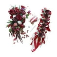 thumbnail image 1 of balikha Wedding Car Decoration Set Artificial Flowers Easy Installation Elegant Wedding Car Ribbons and Bows for Ceremony Accessories Red, 1 of 9