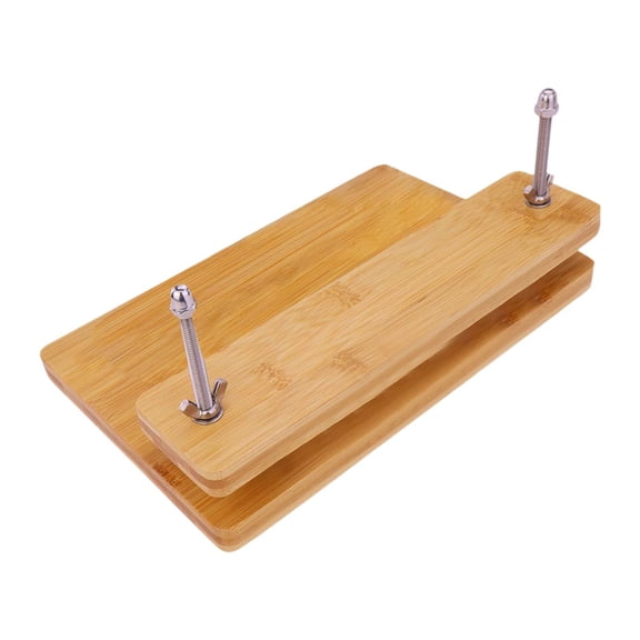 balikha Wooden Book Binding Tool Stable Easy Assemble Bookbinding Supplies for Home Desktop DIY Bookbinding Cardboard Tags