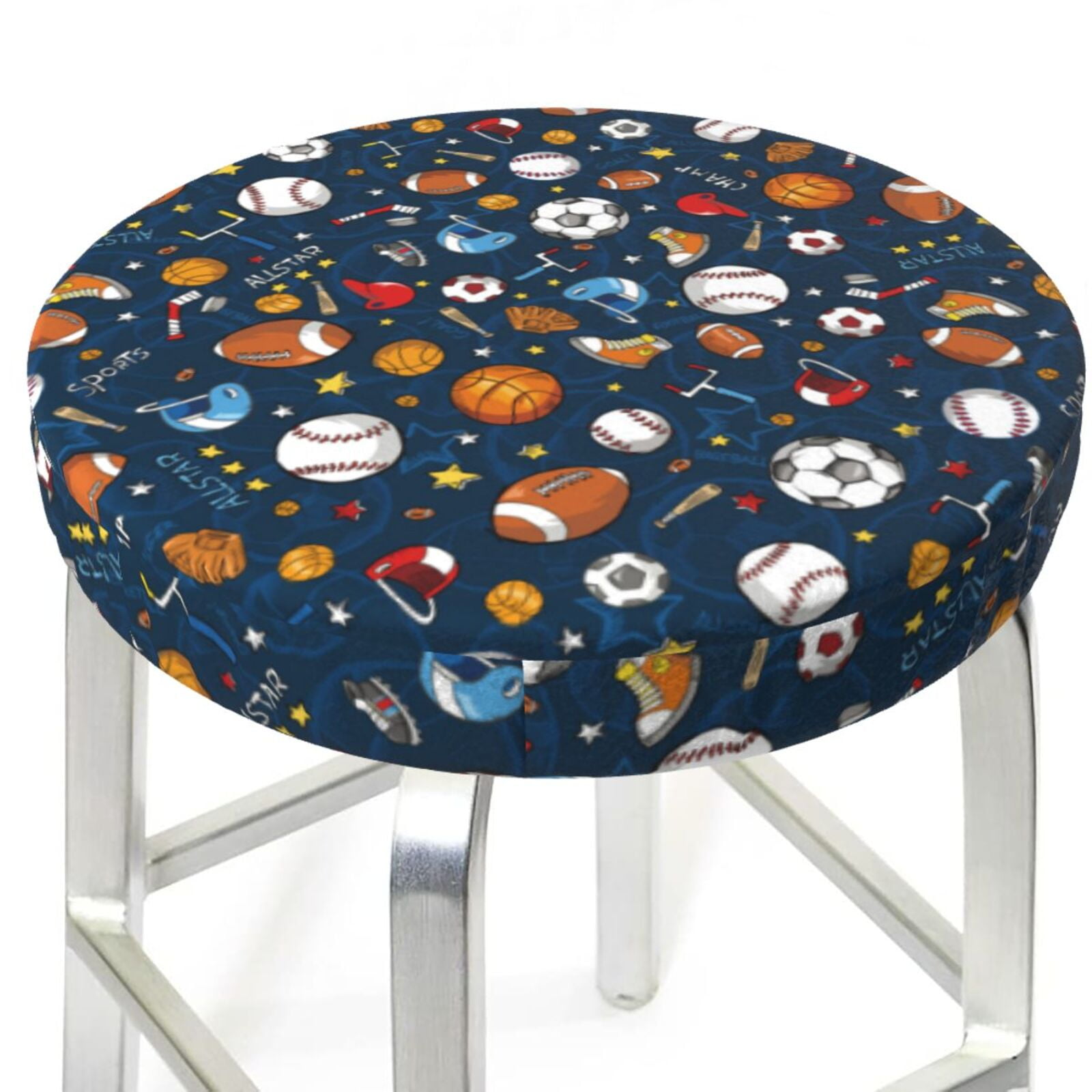 Sports bar stool covers best sale