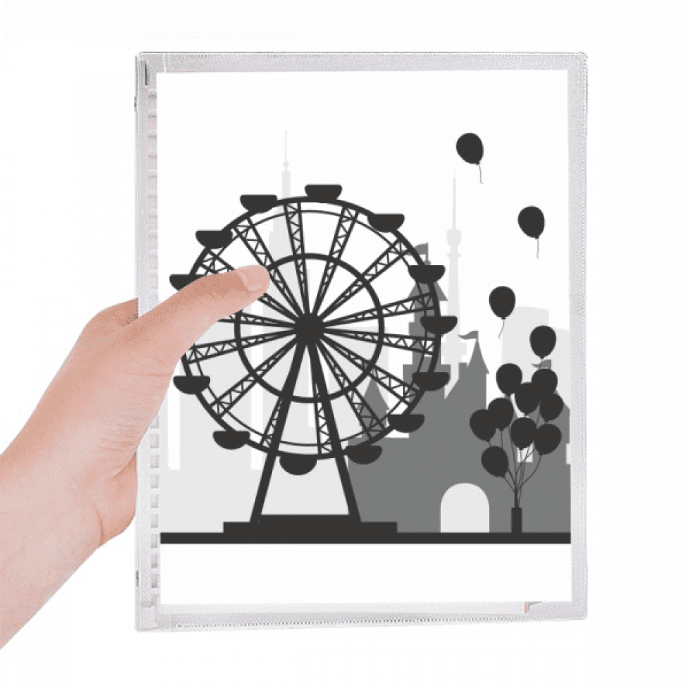 balloon ferris wheel amusement park notebook loose diary refillable journal statiry