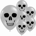 thumbnail image 1 of balloons Rubber 50Pcs Halloween Skull Decorations Items For Printed Balloons Skull Themed Pumpkin White Balloons Set For Halloween Celebration Party Decoration Balloons, 1 of 4