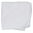 thumbnail image 1 of Bambini 021b w white infant hooded bath towel, 30 x 30 inch, 1 of 1