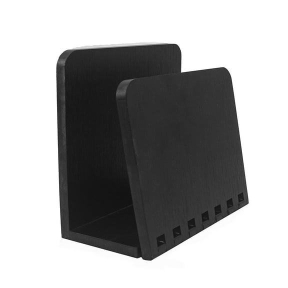 Bamboo Napkin Holder, Adjustable Wood Storage Rack Tissue Dispenser for Dining Tabletop Restaurant Picnic Indoor Outdoor