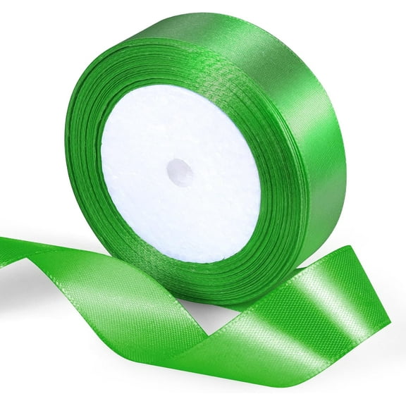 bamboo color Ribbon 2cm * 22.8m,Gift Wrap Ribbons, Single Face Polyester Silk Fabric Hair String Ribbon for Craft, Gift Wrapping and Valentines Decoration, Flower Bouquets