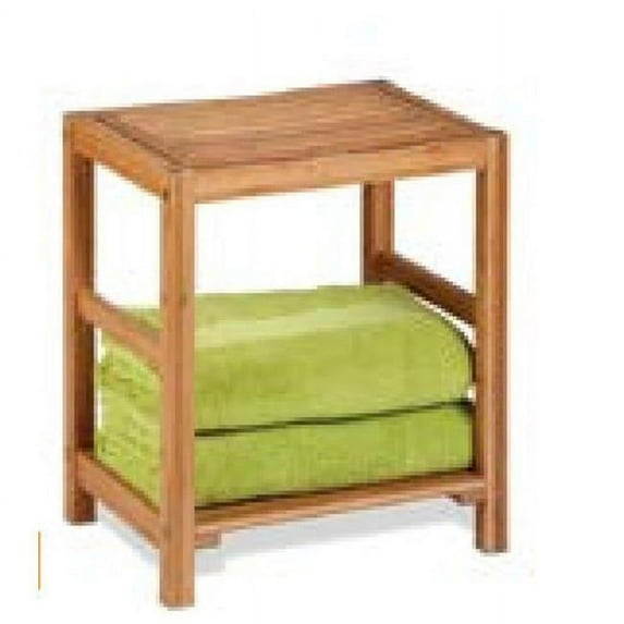 bamboo spa bench