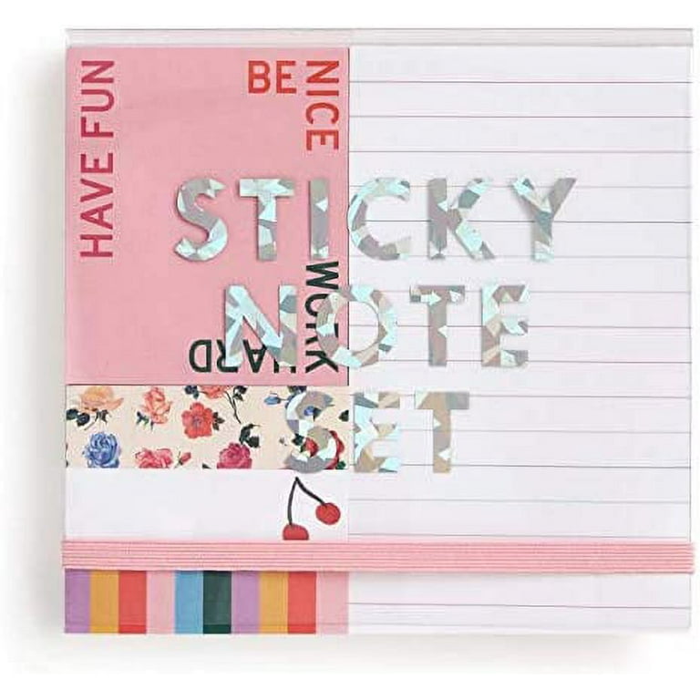 3x5 Sticky Notes, Large Sticky Notes – Pink Sticky Notes | 12 Pads, 100  Notes per Pad (Total of 1200 Cute Sticky Notes) | Strong Adhesive Sticky  Note