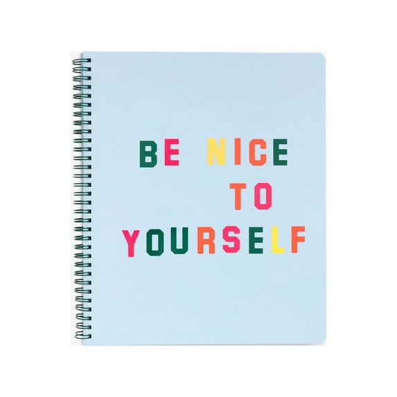 ban.do Rough Draft Blue Large Spiral Notebook with Saying, 11