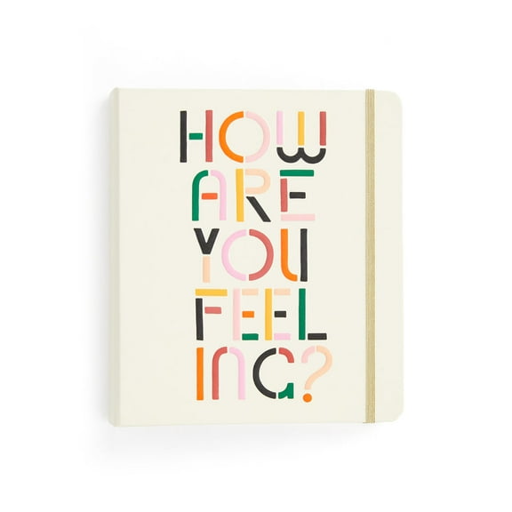 ban.do Undated Hardcover Wellness Journal/Self Care Planner, Guided Journal for Physical and Mental Health, 3 Ring Binder Format, How Are You Feeling?