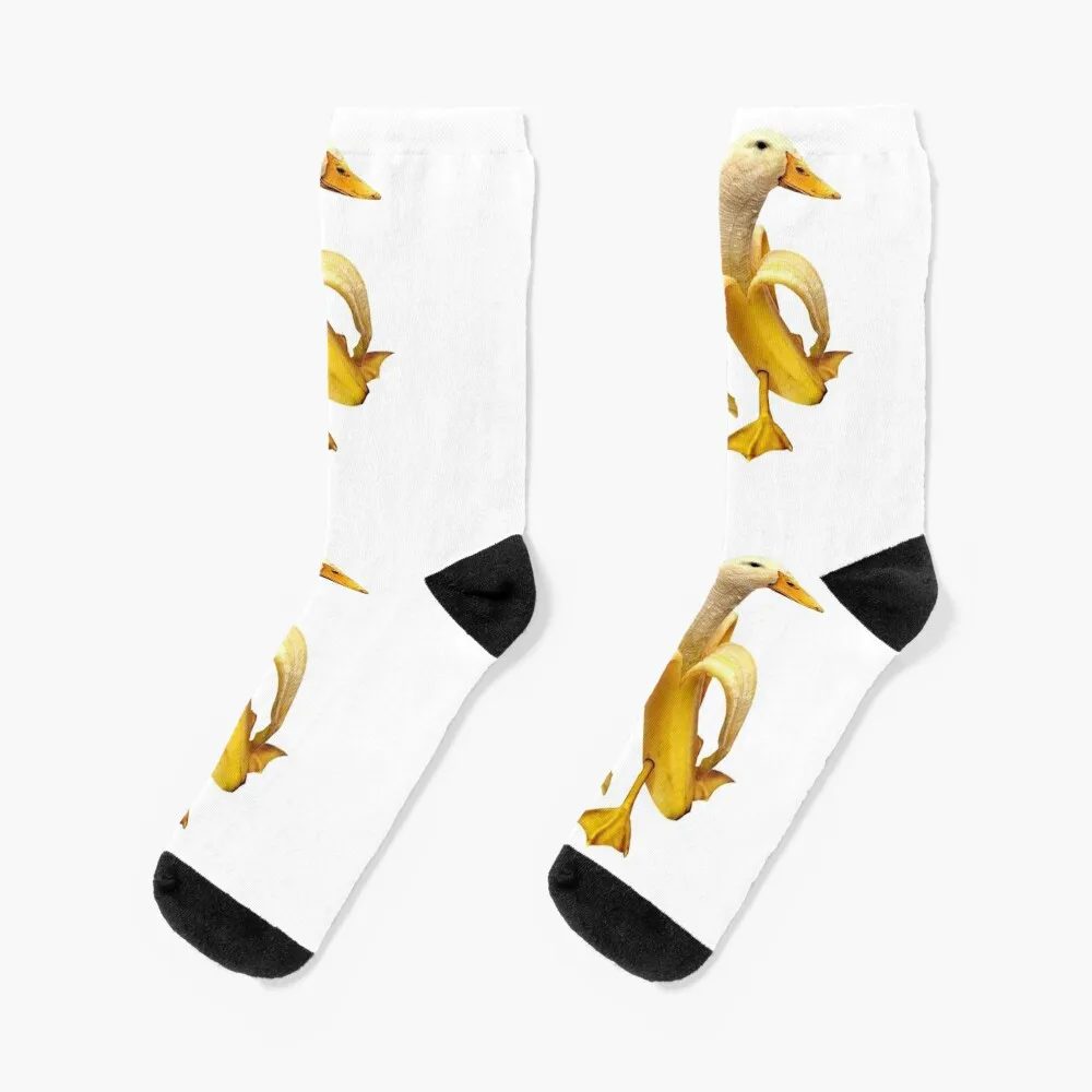 banana duck Socks anti slip football funny gifts Socks Male Women's