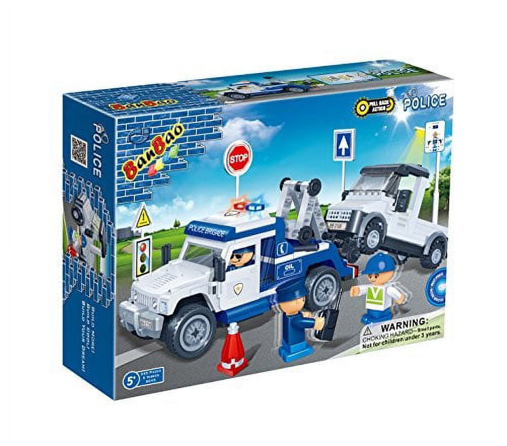 Banbao Police Tow Truck Play Set