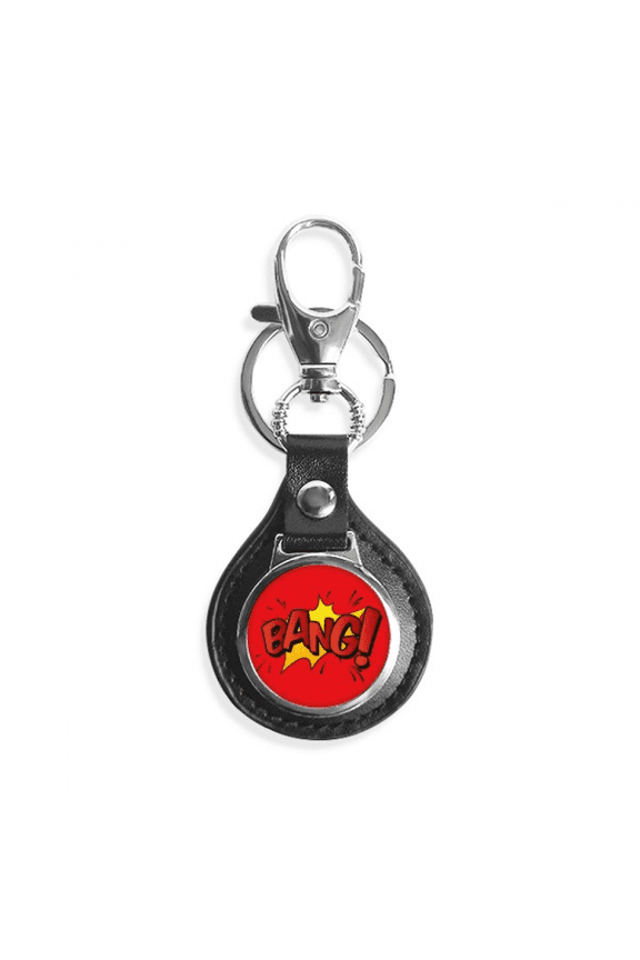 bang exclamation spark art deco fashion key link chain keyholder finder hook metal