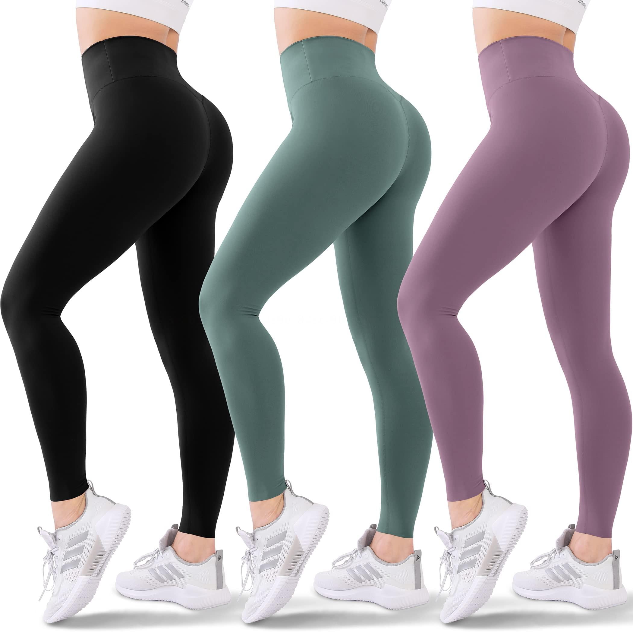 bangyoudaoo 3 Pack High Waisted Leggings for Women No See-Through