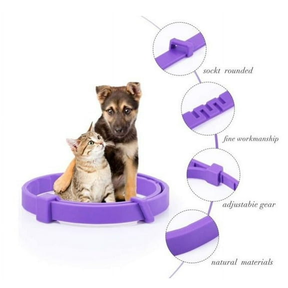 bangyoudaoo 4 Pieces Cat Calming Collars Adjustable Cat Pheromones Calming Collars Reducing Anxiety for Pets Suitable for Small Medium and Large Cats (15 Inches)