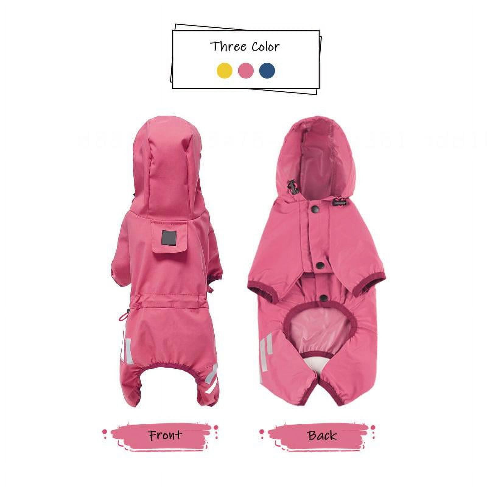 bangyoudaoo Dog Raincoat with Hood for Puppy Small Medium Dogs